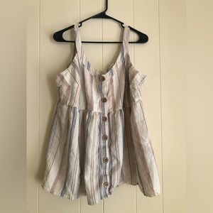 babydoll top with buttons